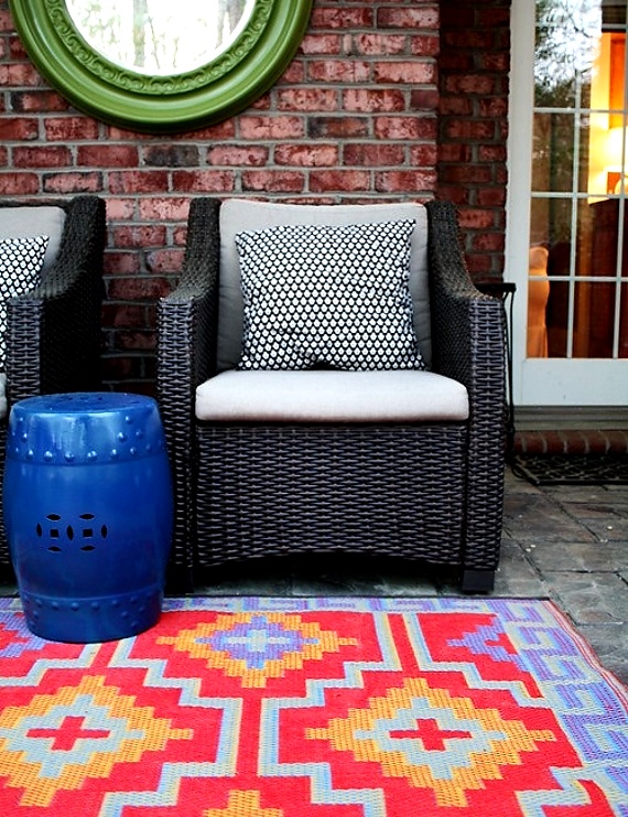 Coloured Outdoor Rug